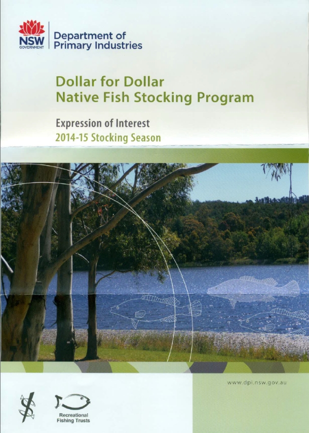 Dollars available for native fish stocking